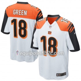 Camiseta Hombre NFL Cincinnati Bengals A. J. Green 18 Nike Blanco